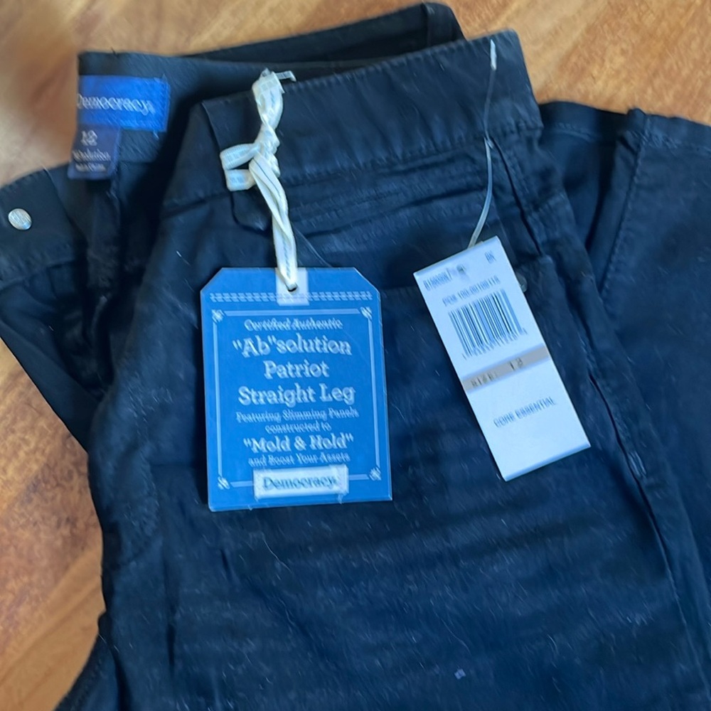 Democracy Straight Leg Black Jean